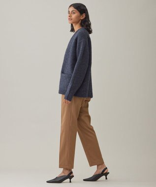 UNFILO MENS 【男女兼用】へアリー ニットカーディガン チャコール