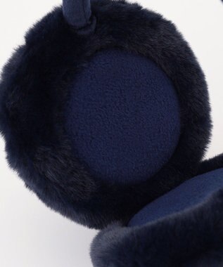 23区GOLF 【WOMEN】【防寒 】フェイクファー イヤーマフ ネイビー系