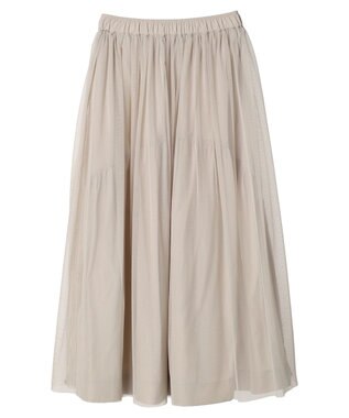 CRAFT STANDARD BOUTIQUE リバーシブルチュールスカート Gray Beige