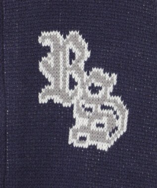 WEGO ニットショートスタジャン ネイビー