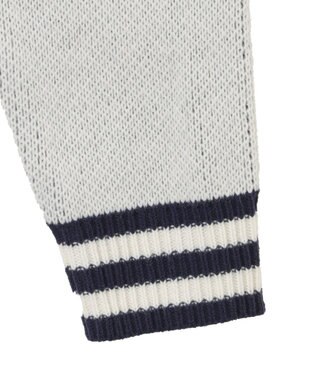 WEGO ニットショートスタジャン ネイビー