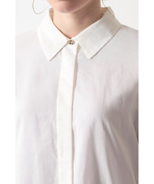 DAKS バックドローストリング コットンシャツ ホワイト