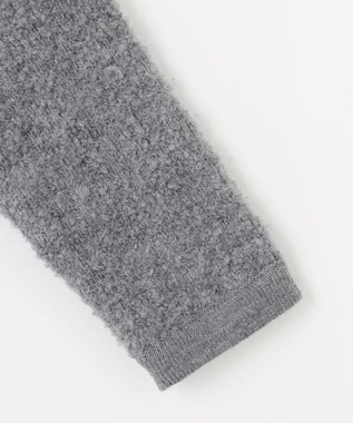 ANY SIS 【洗える】ブークレニット カーディガン グレー