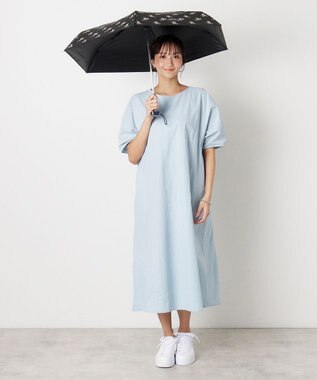 MOONBAT 【WEB限定/UV遮蔽率100％/晴雨兼用】POLO RALPH LAUREN （ポロ ラルフローレン）晴雨兼用日傘 折りたたみ傘 コンパクト 花柄 ブラック