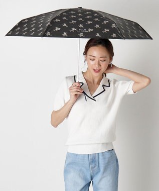 MOONBAT 【WEB限定/UV遮蔽率100％/晴雨兼用】POLO RALPH LAUREN （ポロ ラルフローレン）晴雨兼用日傘 折りたたみ傘 コンパクト 花柄
