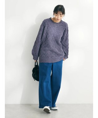 CRAFT STANDARD BOUTIQUE 裏起毛デニムワイドパンツ Blue