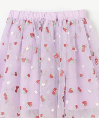 ANY KIDS 【チェリーベリーシリーズ】フルーツ チュール スカート ラベンダー系