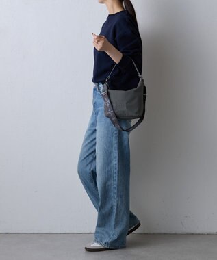 russet ＜320g/撥水性あり＞コーデュラナイロン2wayシンプルショルダーバッグ(CE-1536) Gray