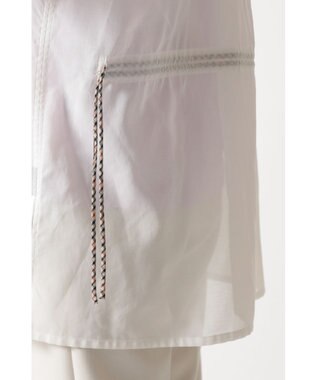 DAKS バックドローストリング コットンシャツ ホワイト