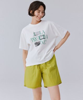 UNFILO MENS 【男女兼用】撥水 アクティブショーツ ライムイエロー