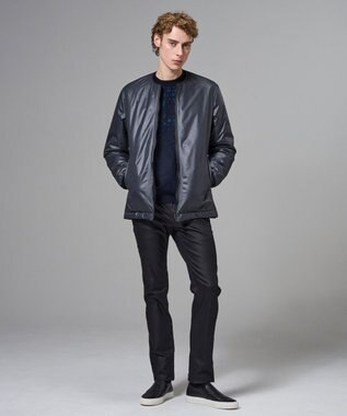 JOSEPH HOMME 新素材【アウタードッキング対応】ラインアートジャガード　ブルゾン グレー系