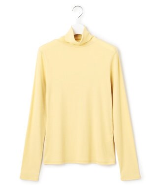 23区 L 【SLOW/一部店舗限定】シアーフライス タートルネック カットソー イエロー系