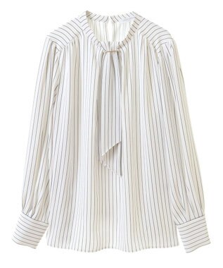 Green Parks ２ｗａｙボウタイブラウス Stripe