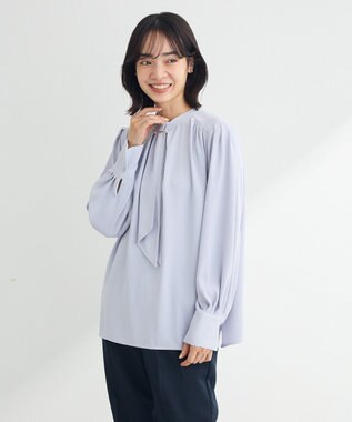 Green Parks ２ｗａｙボウタイブラウス Sax