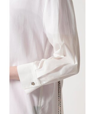 DAKS バックドローストリング コットンシャツ ホワイト