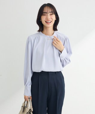 Green Parks ２ｗａｙボウタイブラウス Sax