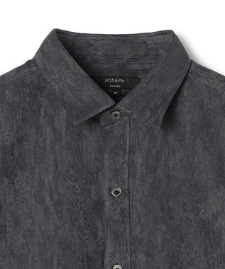JOSEPH HOMME 【新素材】テクノスラブジャガード 　レギュラーカラーシャツ グレー系