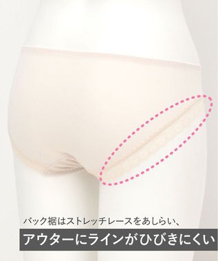 Wing ペアショーツ　【マッチミーブラ】　やさしいフィット感　身生地部はソフトな風合い　はきこみ丈あさめ　ウイング／ワコール　KF2822 ピンク