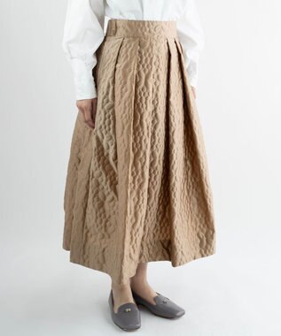 muuc 【土の凹凸を表現したナイロン素材】テレイン スカート ベージュ