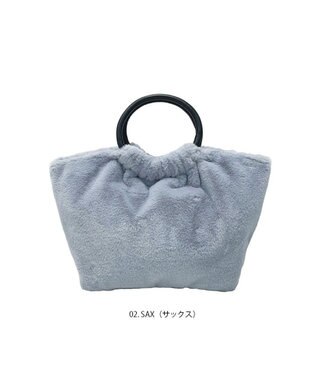 ROOTOTE 1261【ふわふわ素材】LT.デリ.ファーパフート-A 02：サックス