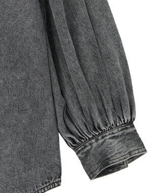 Green Parks ・ＳＵＧＡＲ　ＳＰＯＯＮ　ボリュームスリーブデニムシ Black