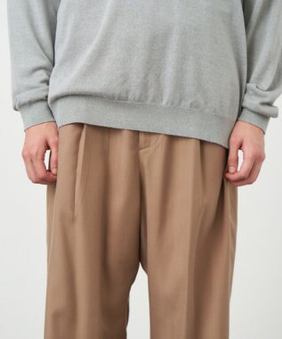 ATON NIDOM SILK | ワイドパンツ - UNISEX CAMEL