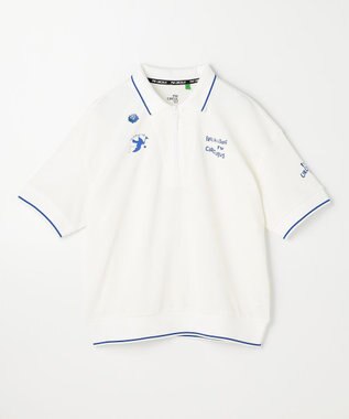 PW CIRCULUS 【WOMEN】ミニワッフル鹿の子ポロ ゴルフウェア レディース ホワイト系