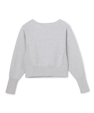 uncrave スウェットライクニット ヘンリーネックトップス TOPグレー