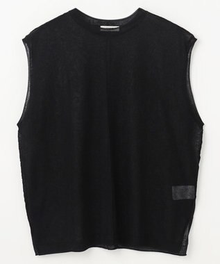 NAVE シアーニット ノースリーブ ブラック系