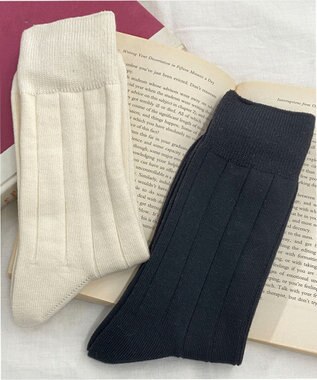 WEGO 無地リブソックス(R) ホワイト