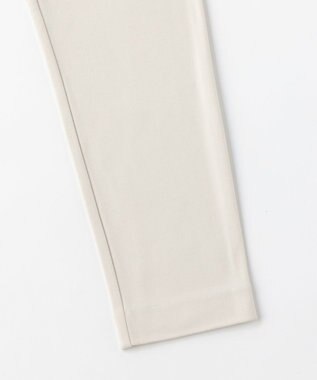 UNFILO 【アルガンオイル】裏起毛ドロストスティック パンツ アイボリー