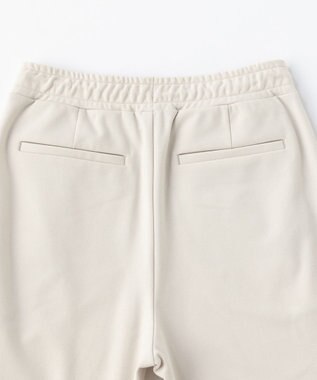 UNFILO 【アルガンオイル】裏起毛ドロストスティック パンツ アイボリー