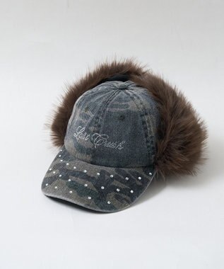 WEGO ラインストーンドッグイヤーキャップ 柄1