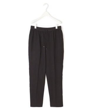 ICB L 【新色追加・接触冷感・UVケア・速乾・洗える】FluidBackSatin ドロストパンツ ブラック系