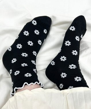 WEGO モチーフ総柄メロークルーソックス