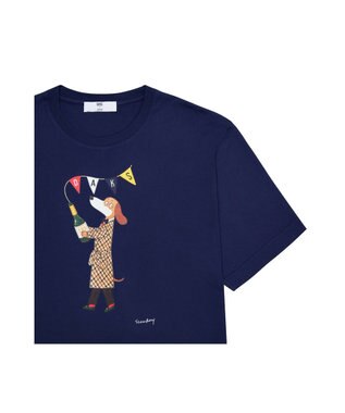 DAKS SLOWBOY Tシャツ〈シャンパン〉 ネイビー