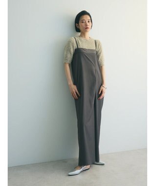 Green Parks armonia．ラップサロペット Charcoal Gray