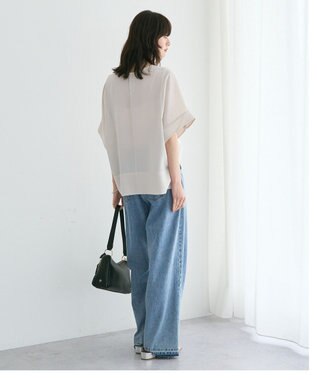 YECCA VECCA 【接触冷感】ドルマンブラウス Light Beige