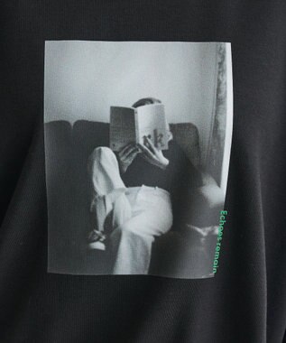 CRAFT STANDARD BOUTIQUE フォトプリントダンボールプルオーバー Black