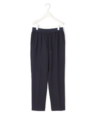 ICB 【新色追加・接触冷感・UVケア・速乾・洗える】FluidBackSatin ドロストパンツ ネイビー系