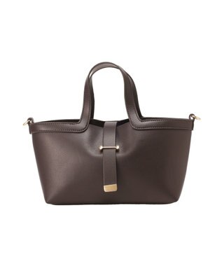 Green Parks 【２ＷＡＹ】ベルトミニトートバッグ Dark Brown