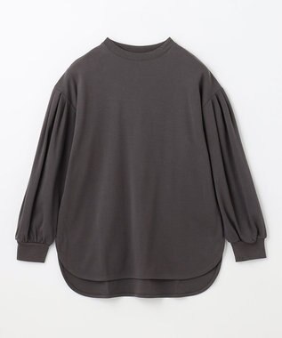 ANY プレミアム モックネック長袖Tシャツ グレー系