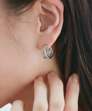 Tiaclasse 【金属アレルギー対応／選べる2種類】ラインピアス シルバーB