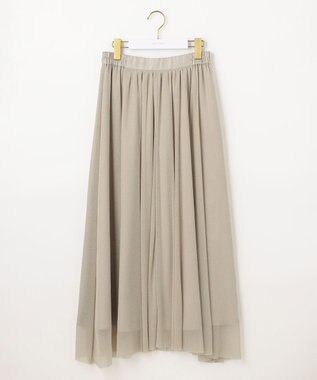 ANY SIS 【スタイリストコラボ】ジレ×ラメチュールスカート セットアップ ベージュ