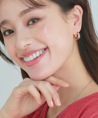 Tiaclasse 【金属アレルギー対応／選べる2種類】ラインピアス ピンクゴールドB