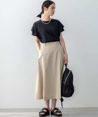 組曲 S IZAコットンドルマンスリーブ Tシャツ ブラック系