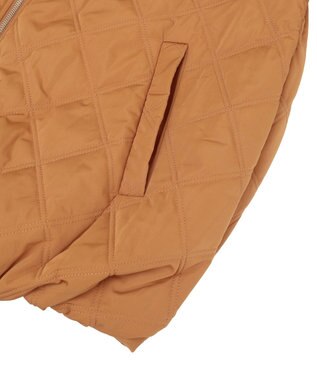 earth music&ecology 【WEB限定】ダブルステッチキルティングコート Brown