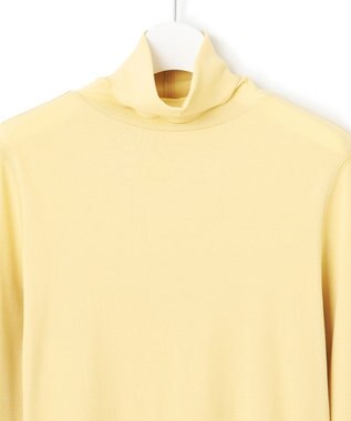 23区 L 【SLOW/一部店舗限定】シアーフライス タートルネック カットソー イエロー系