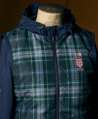 23区GOLF 【WOMEN】マルチウェイ ブルゾン＆リバーシブルベスト セットアイテム　気温の変化に対応 ネイビー系