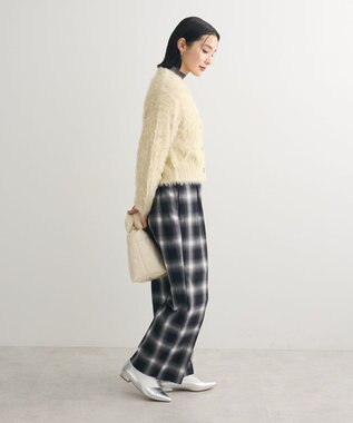 Green Parks ・Ｐｅｔｉｔ　Ｆｌｅｕｒ　シャギーニットカーディガン Ivory